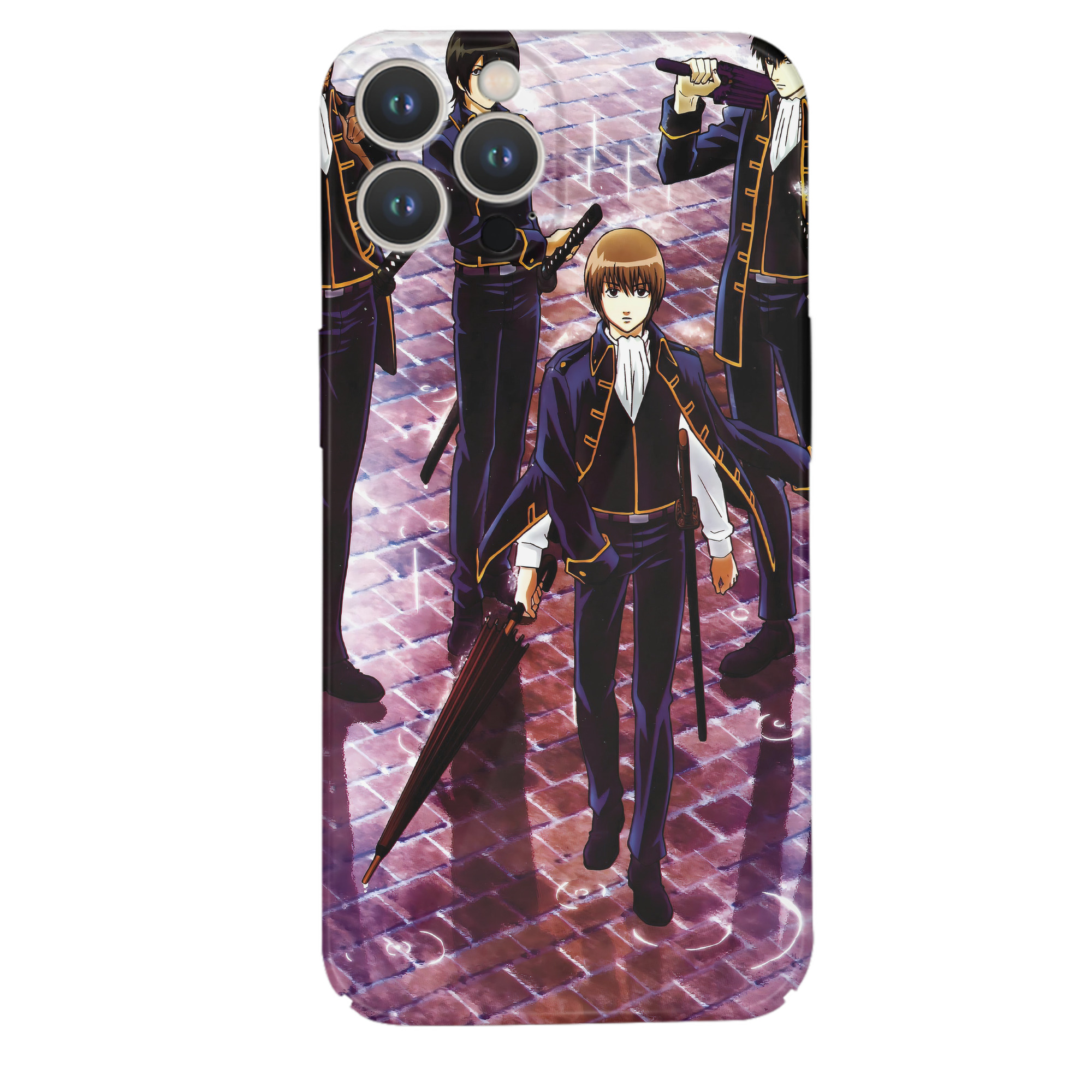 （画像用） ぎんたま 坂田銀時（さかたぎんとき） 神楽 志村新八（しむら しんぱち） GINTAMA Sakata Gintoki Kagura Shimura Shinpachi 【iPhone 14シリーズ対応】ハードケース